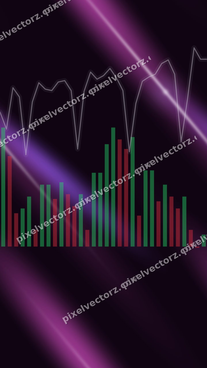 Nahtloser Neon Diagramm Hintergrund in Violett und Blau
