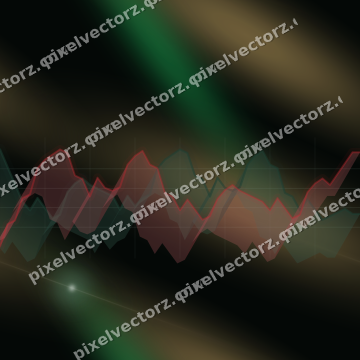 Nahtloser Neon Diagramm Hintergrund in Grün und Rot
