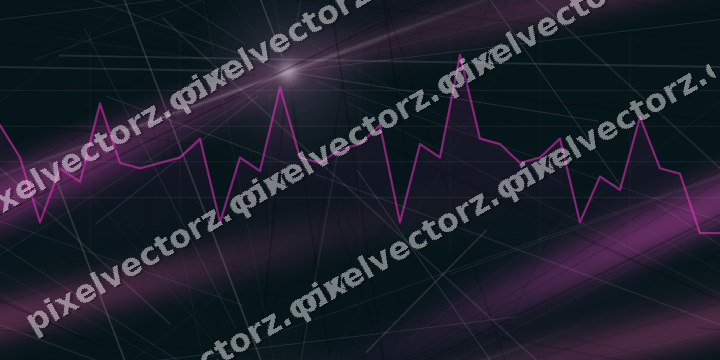 Nahtloser Neon Diagramm Hintergrund in Magenta und Violett