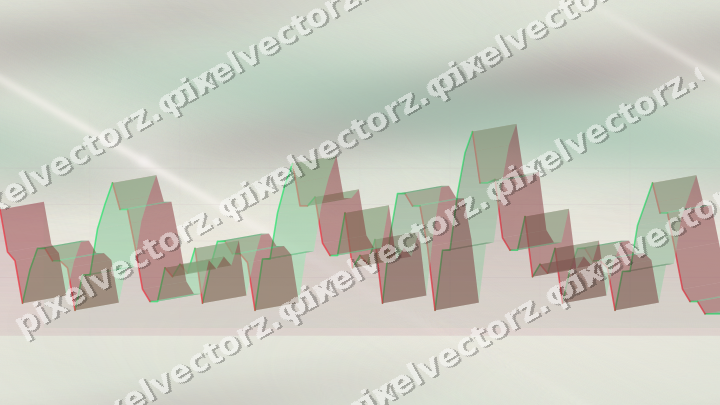 Nahtloser Pastell Diagramm Hintergrund in Dunkelrosa und Grün