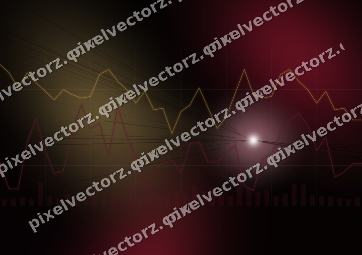 Leuchtender Neon Diagramm Hintergrund in Rosa und Bernstein