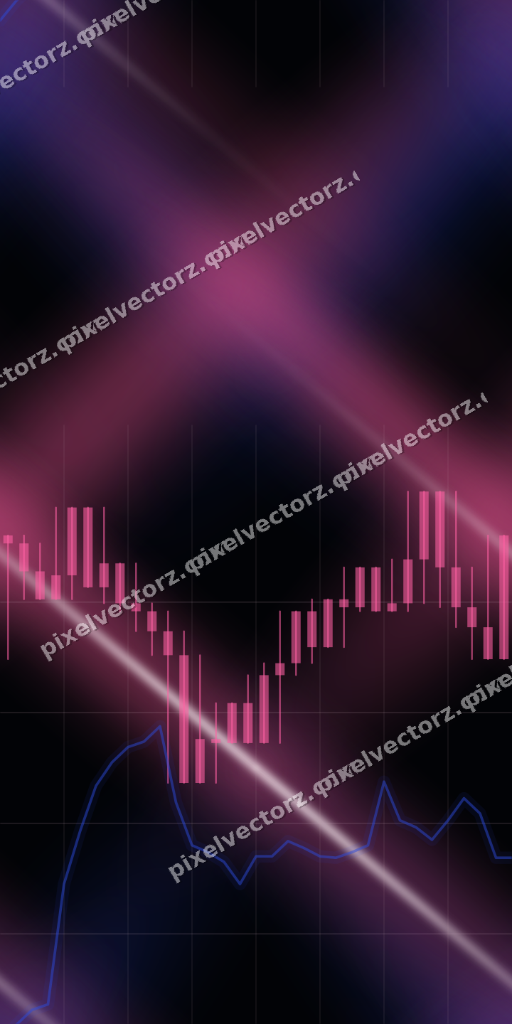 Nahtloser Neon Diagramm Hintergrund in Rosa und Blau