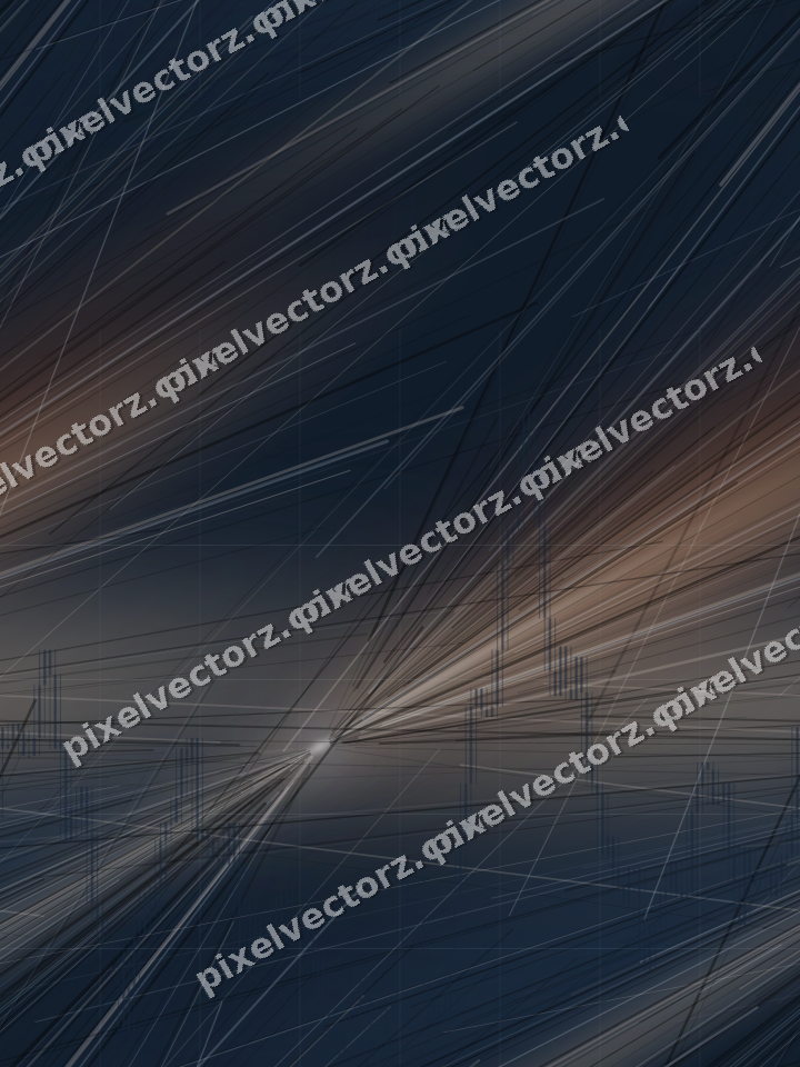 Nahtloser Neon Diagramm Hintergrund in Dunkelblau und Orange
