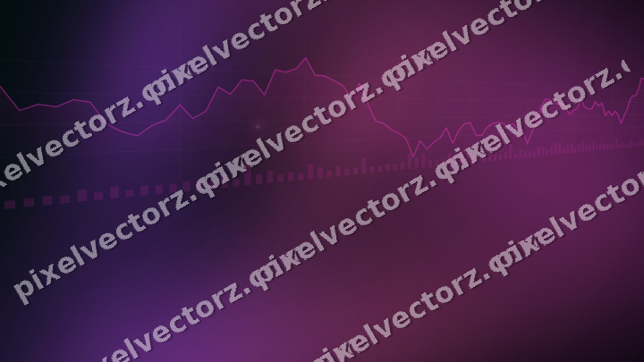 Leuchtender Neon Diagramm Hintergrund in Magenta und Violett