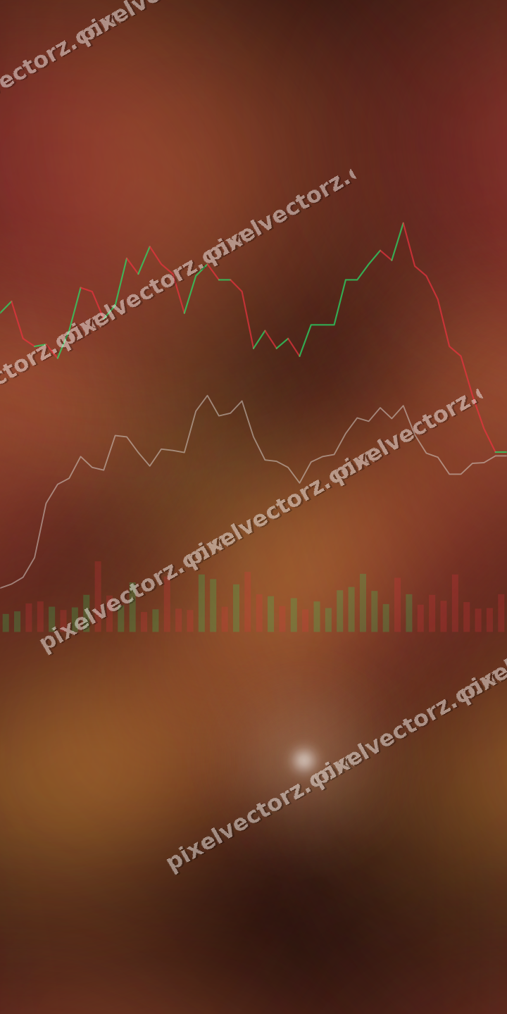 Nahtloser Neon Diagramm Hintergrund in Orange und Bernstein