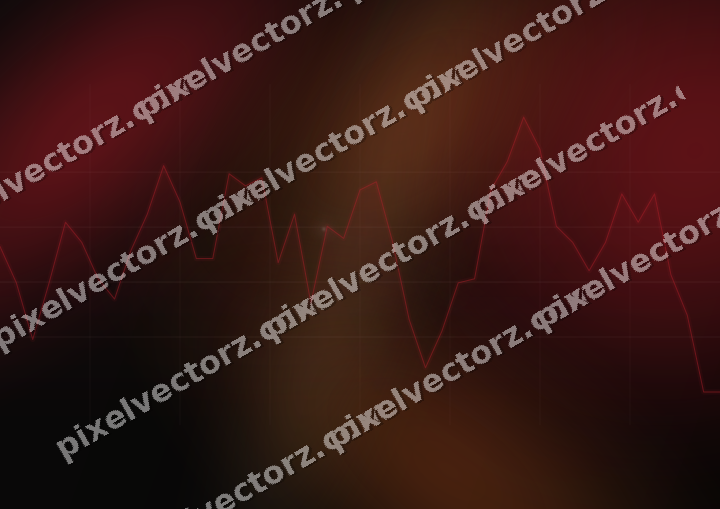 Leuchtender Neon Diagramm Hintergrund in Rot und Bernstein
