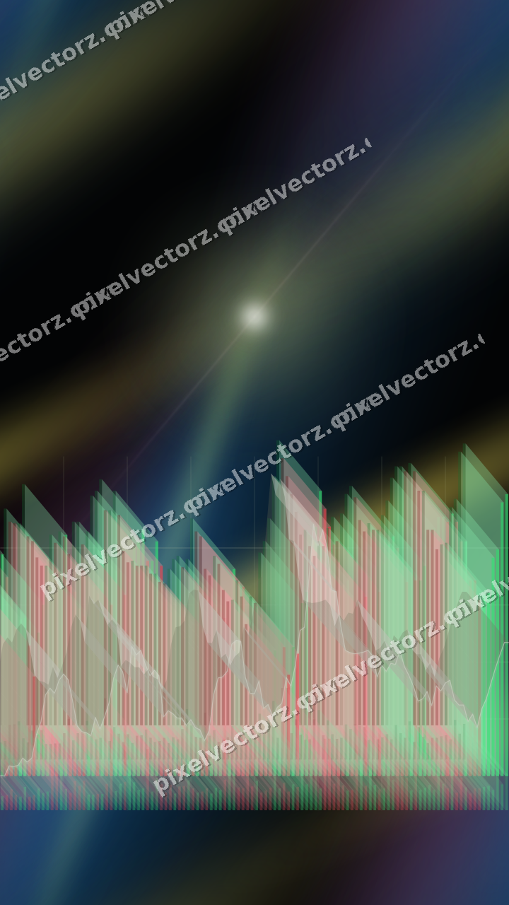 Nahtloser Neon Diagramm Hintergrund in Limette und Bernstein
