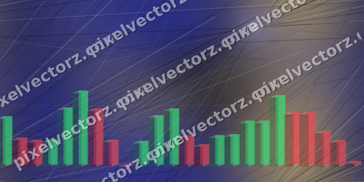 Nahtloser Neon Diagramm Hintergrund in Blau und Bernstein