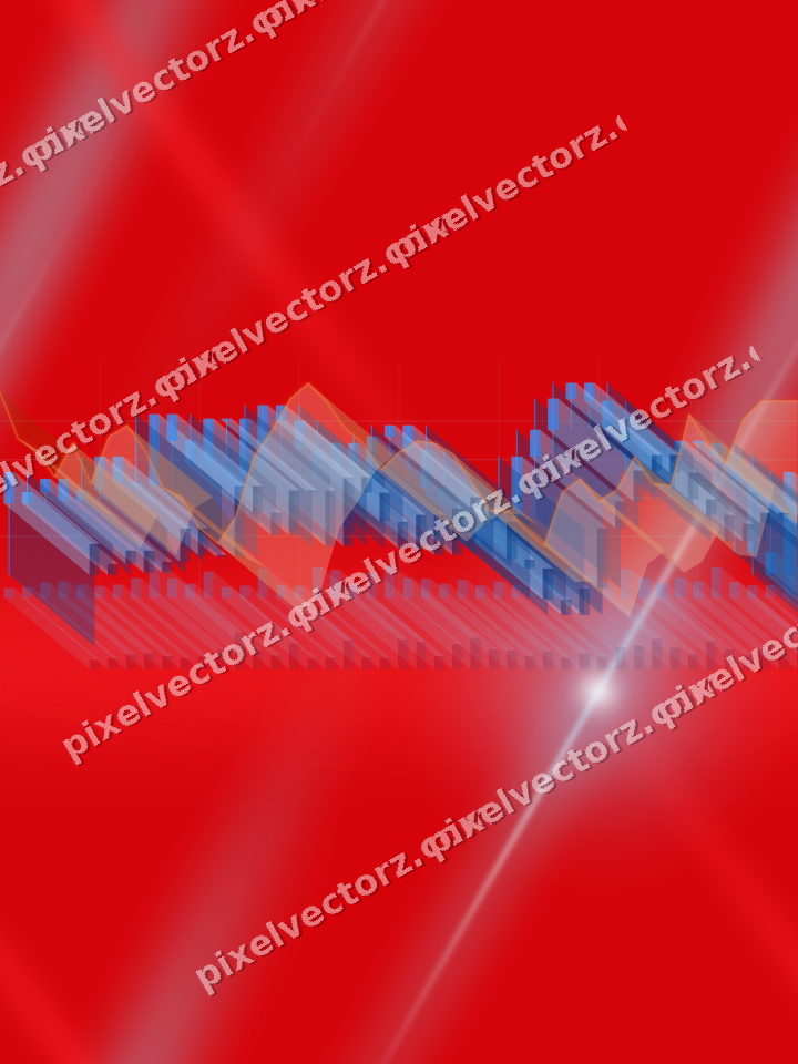 Nahtloser Neon Diagramm Hintergrund in Blau und Rot