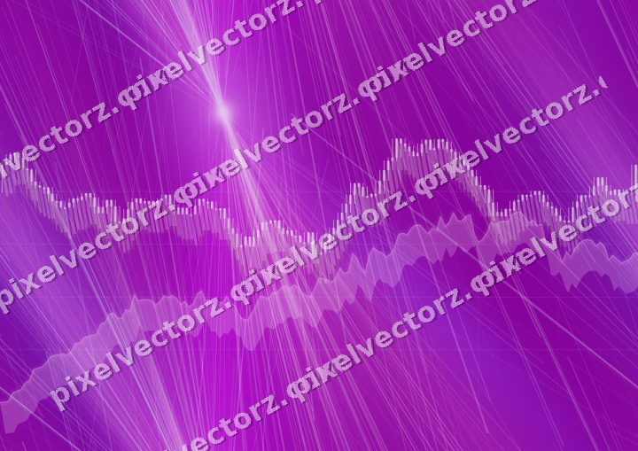Nahtloser Neon Diagramm Hintergrund in Violett und Blau