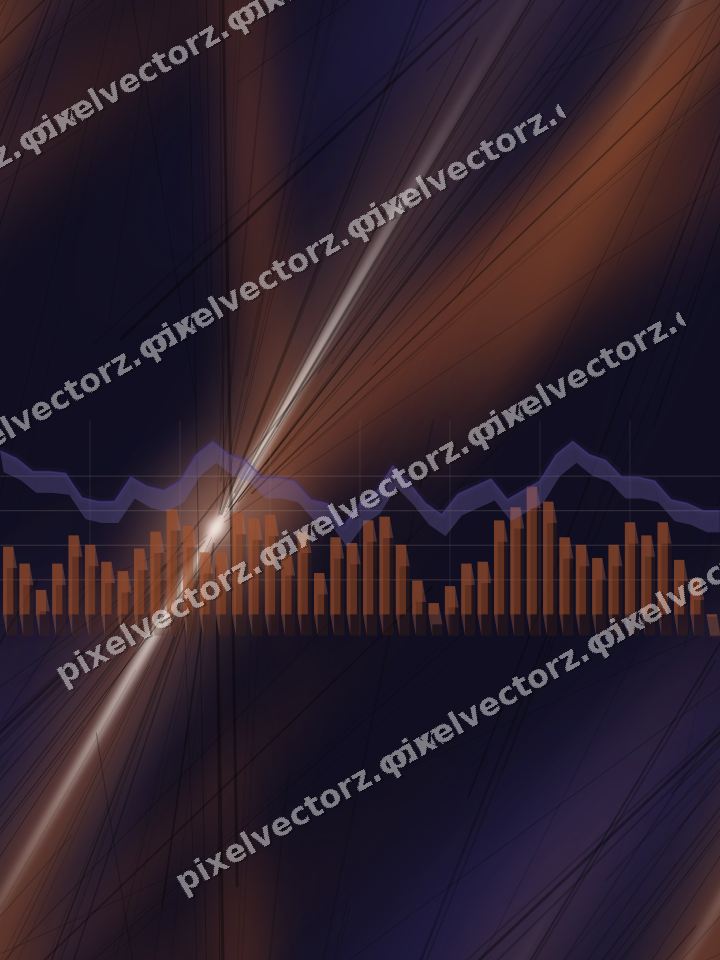 Nahtloser Neon Diagramm Hintergrund in Orange und Blau