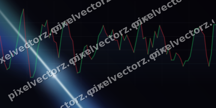 Leuchtender Neon Diagramm Hintergrund in Blau und Türkis