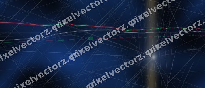 Nahtloser Neon Diagramm Hintergrund in Blau und Bernstein