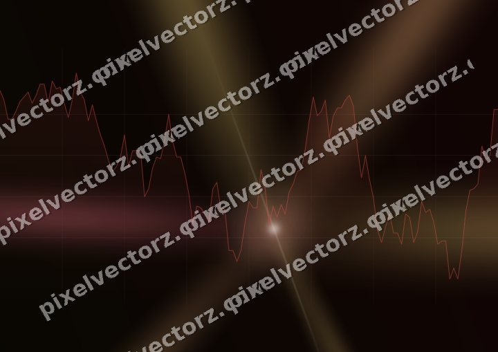Leuchtender Neon Diagramm Hintergrund in Rot und Orange