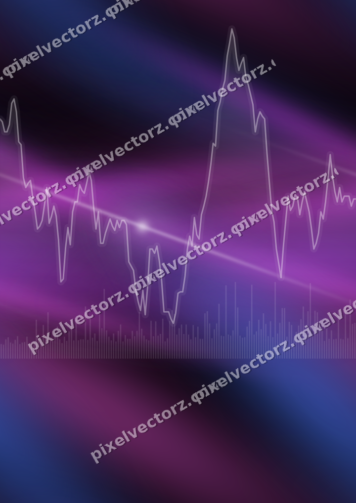 Nahtloser Neon Diagramm Hintergrund in Violett und Blau