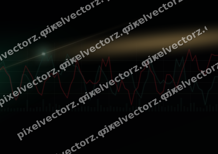 Leuchtender Neon Diagramm Hintergrund in Grün und Rot