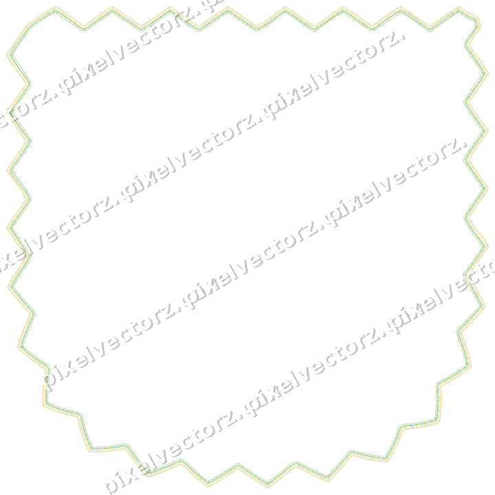 Dekorativer Zierrahmen in Limette und Gelb mit Wappen und Zackenrand