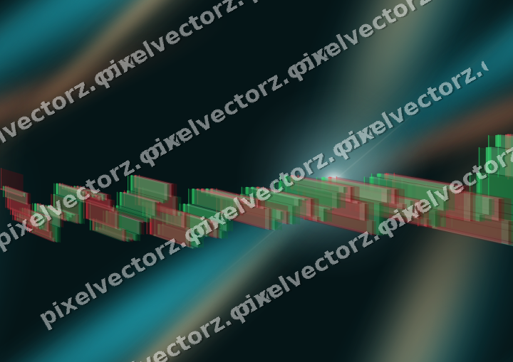 Nahtloser Neon Diagramm Hintergrund in Petrol und Orange