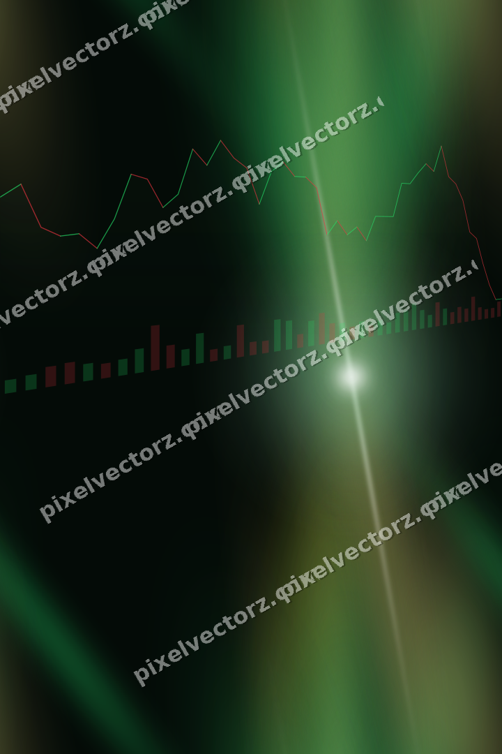 Nahtloser Neon Diagramm Hintergrund in Grün und Bernstein