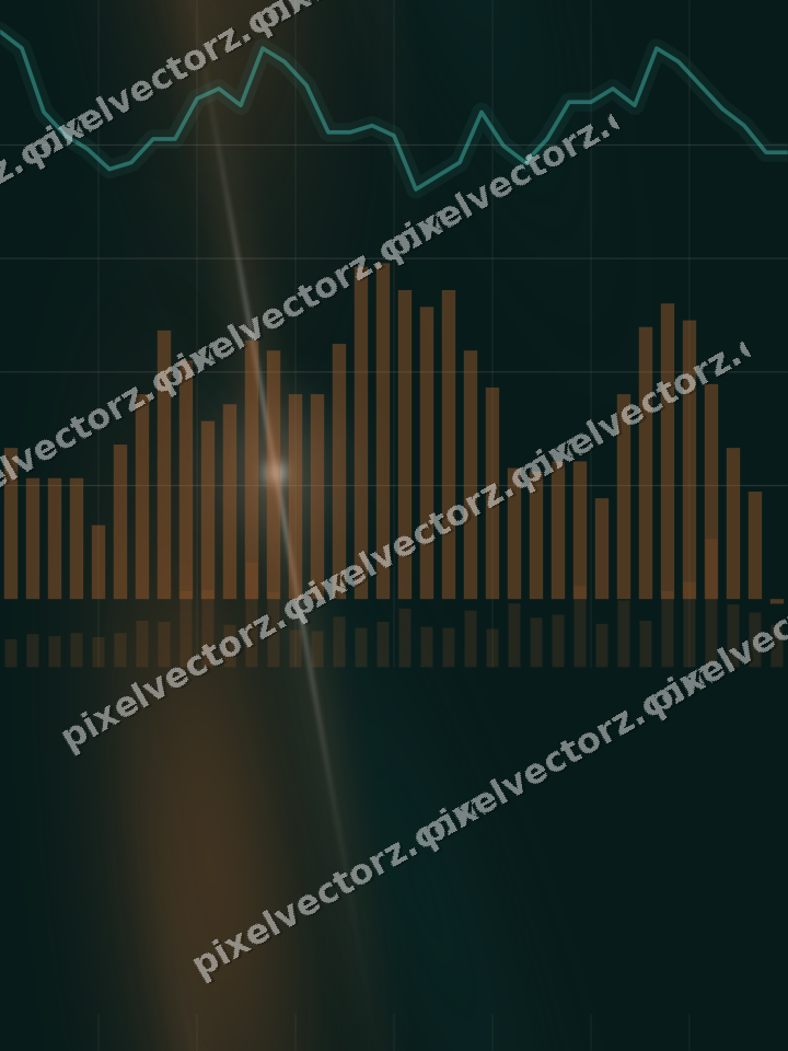 Nahtloser Neon Diagramm Hintergrund in Orange und Petrol
