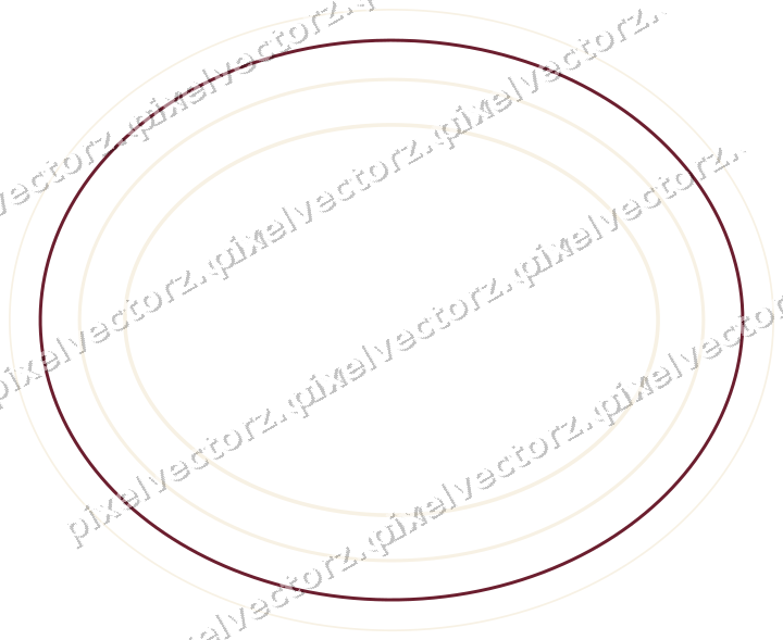 Dekorativer Zierrahmen in Dunkelrosa und Rot mit Oval