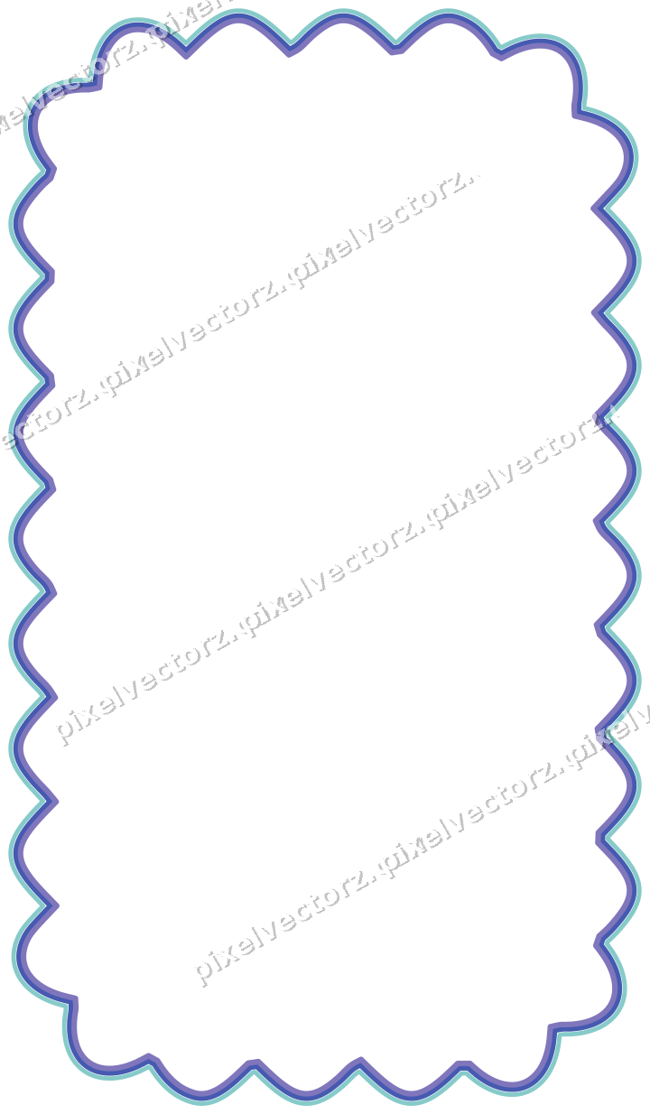 Dekorativer Zierrahmen in Blau und Türkis mit Tafel und Lappenrand