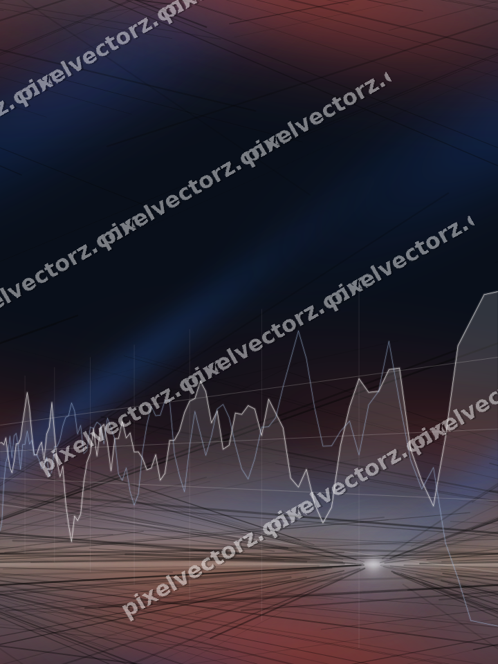 Nahtloser Neon Diagramm Hintergrund in Blau und Rot