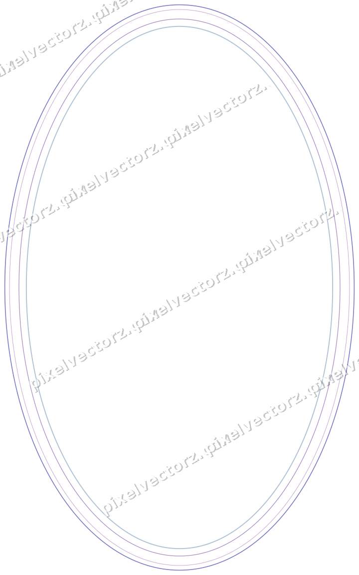 Dekorativer Zierrahmen in Violett und Blau mit Oval