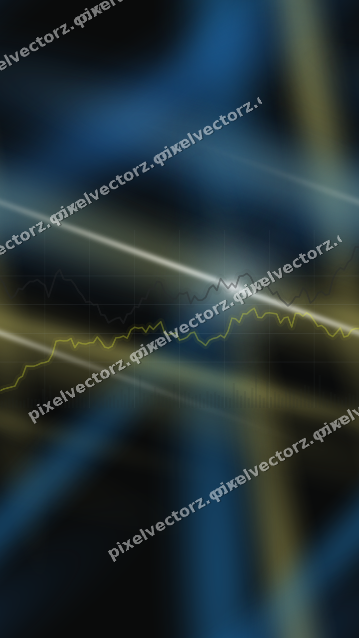 Nahtloser Neon Diagramm Hintergrund in Blau und Gelb