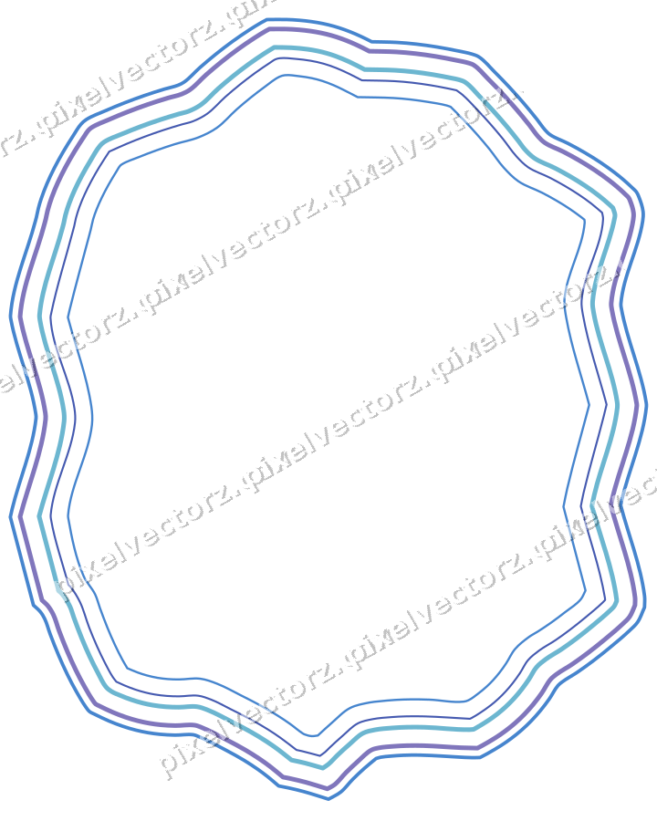 Dekorativer Zierrahmen in Blau und Türkis mit Tafel und Spitzbogen