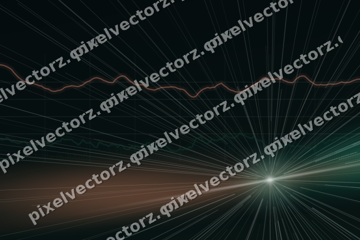 Leuchtender Neon Diagramm Hintergrund in Grün und Orange
