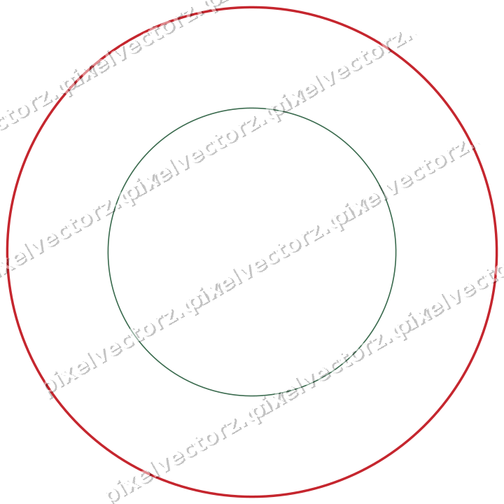Dekorativer Zierrahmen in Dunkelgrün und Rot mit Oval