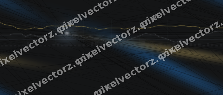 Nahtloser Neon Diagramm Hintergrund in Blau und Bernstein