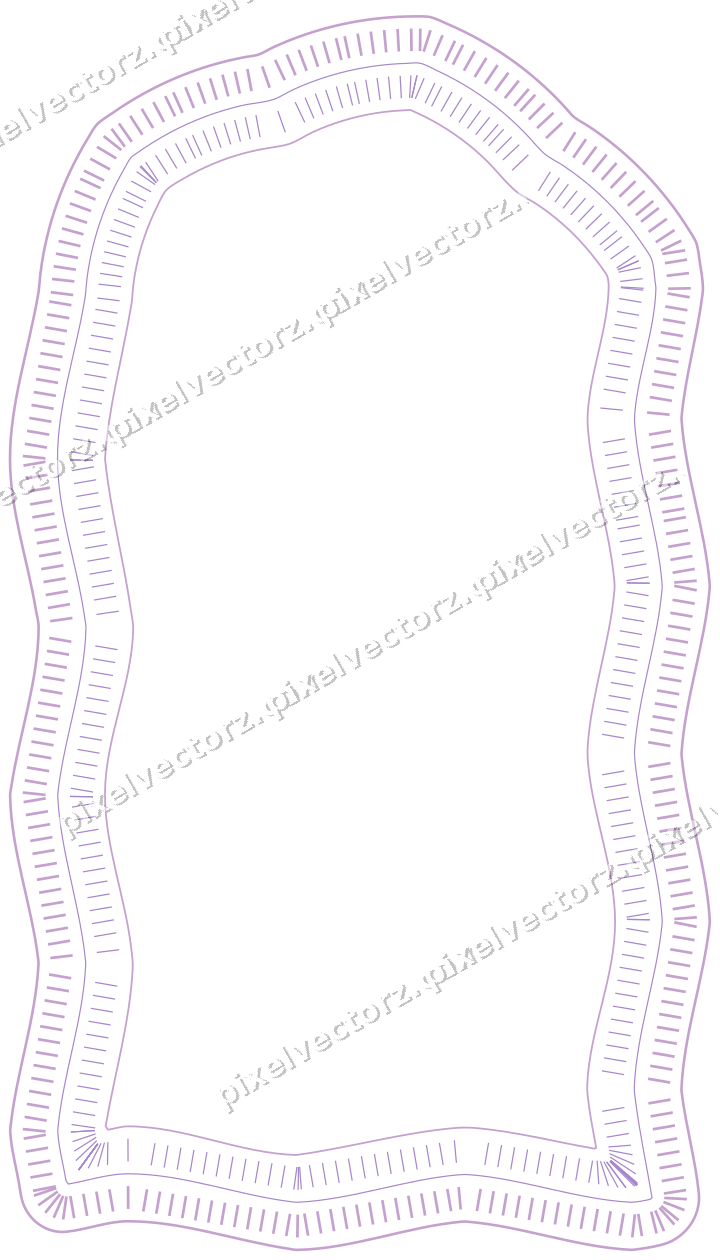 Dekorativer Zierrahmen in Violett und Blau mit Tafel und Rundbogen