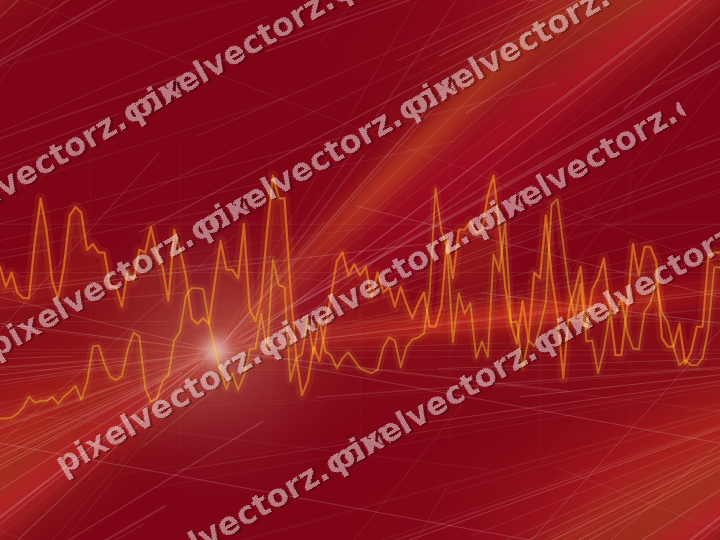 Nahtloser Neon Diagramm Hintergrund in Orange und Bernstein