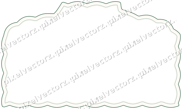 Dekorativer Zierrahmen in Dunkelgrün und Bernstein mit Tafel
