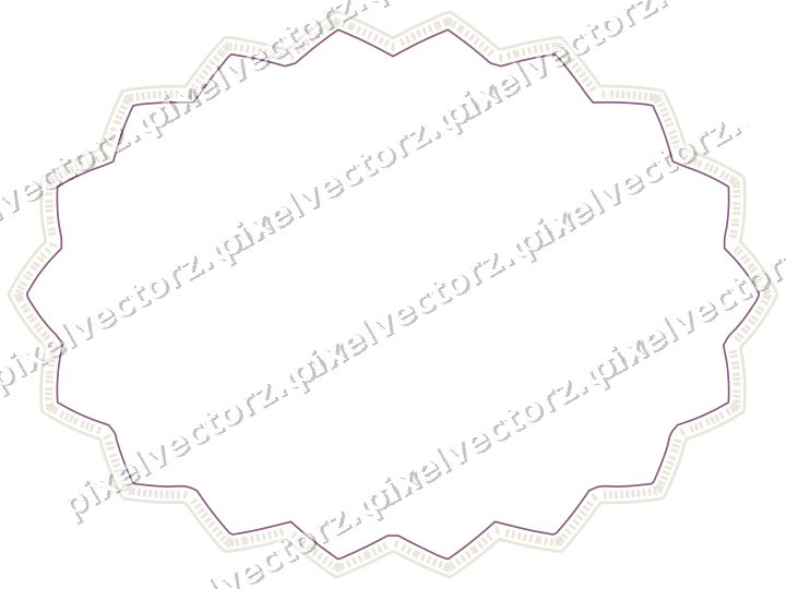 Dekorativer Zierrahmen in Dunkelmagenta und Limette mit Oval