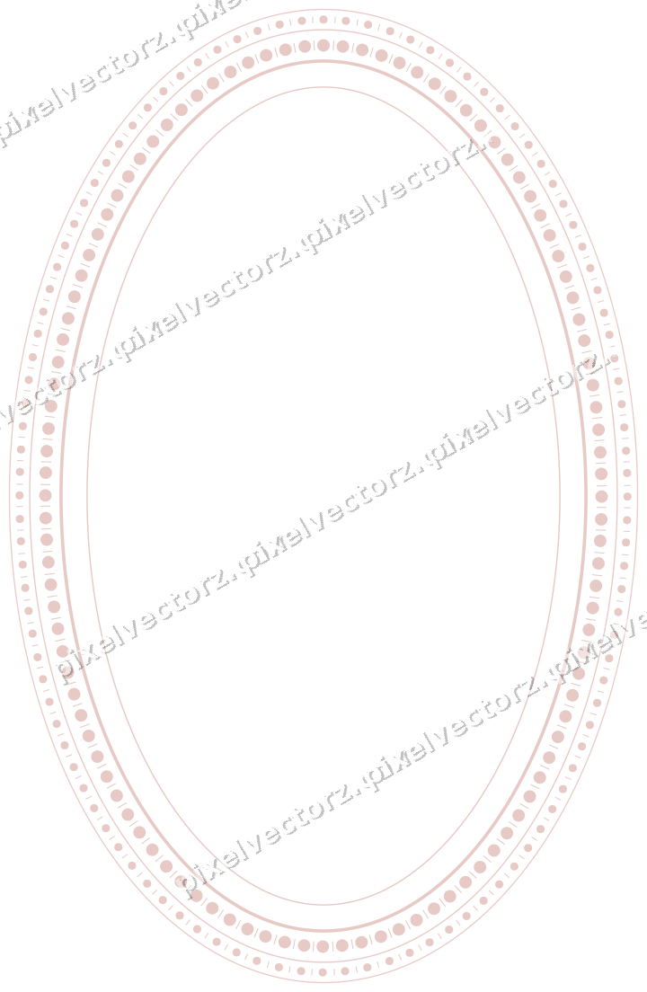 Dekorativer Zierrahmen in Blassrosa und Blassrot mit Oval