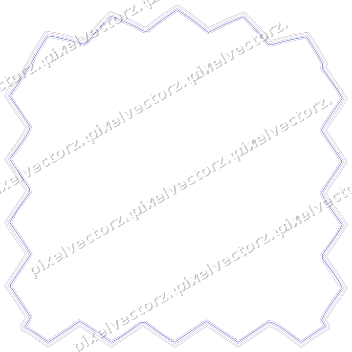 Dekorativer Zierrahmen in Violett und Blau mit Tafel und Rundbogen