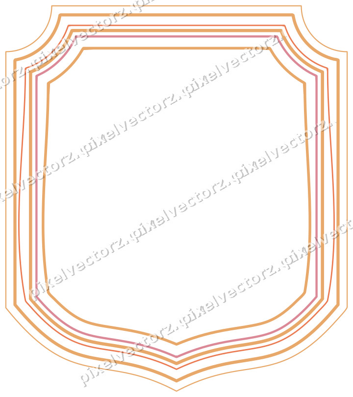 Dekorativer Zierrahmen in Rot und Orange mit Tafel