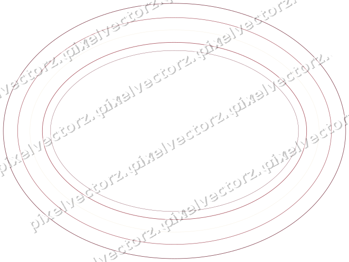 Dekorativer Zierrahmen in Dunkelrosa und Rot mit Oval