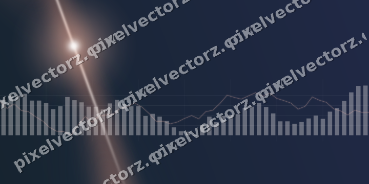 Leuchtender Neon Diagramm Hintergrund in Orange und Türkis