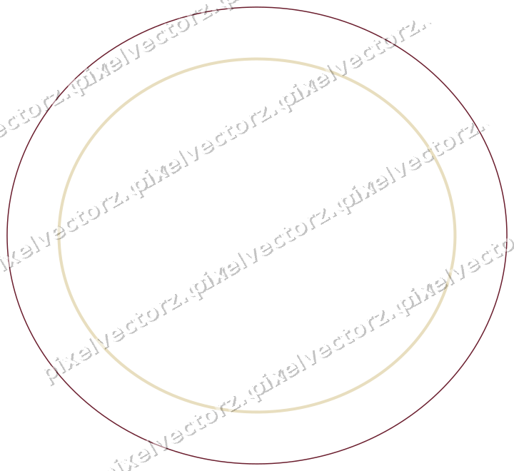 Dekorativer Zierrahmen in Dunkelrosa und Rot mit Oval