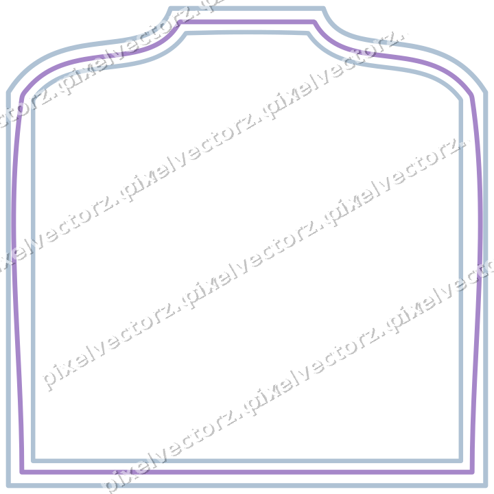 Dekorativer Zierrahmen in Violett und Blau mit Tafel