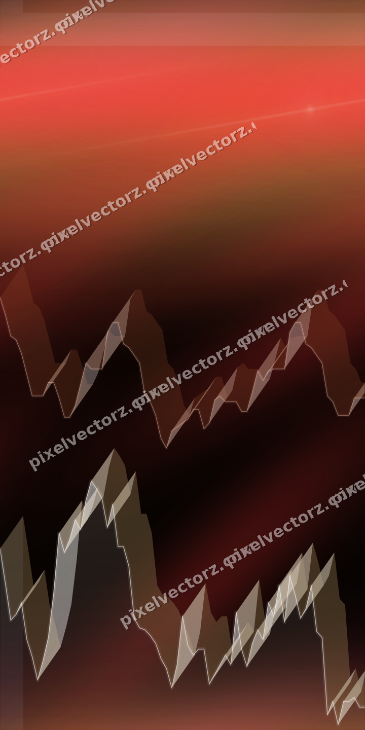 Nahtloser Neon Diagramm Hintergrund in Rot und Orange