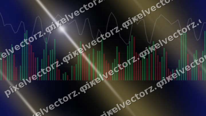 Nahtloser Neon Diagramm Hintergrund in Blau und Bernstein
