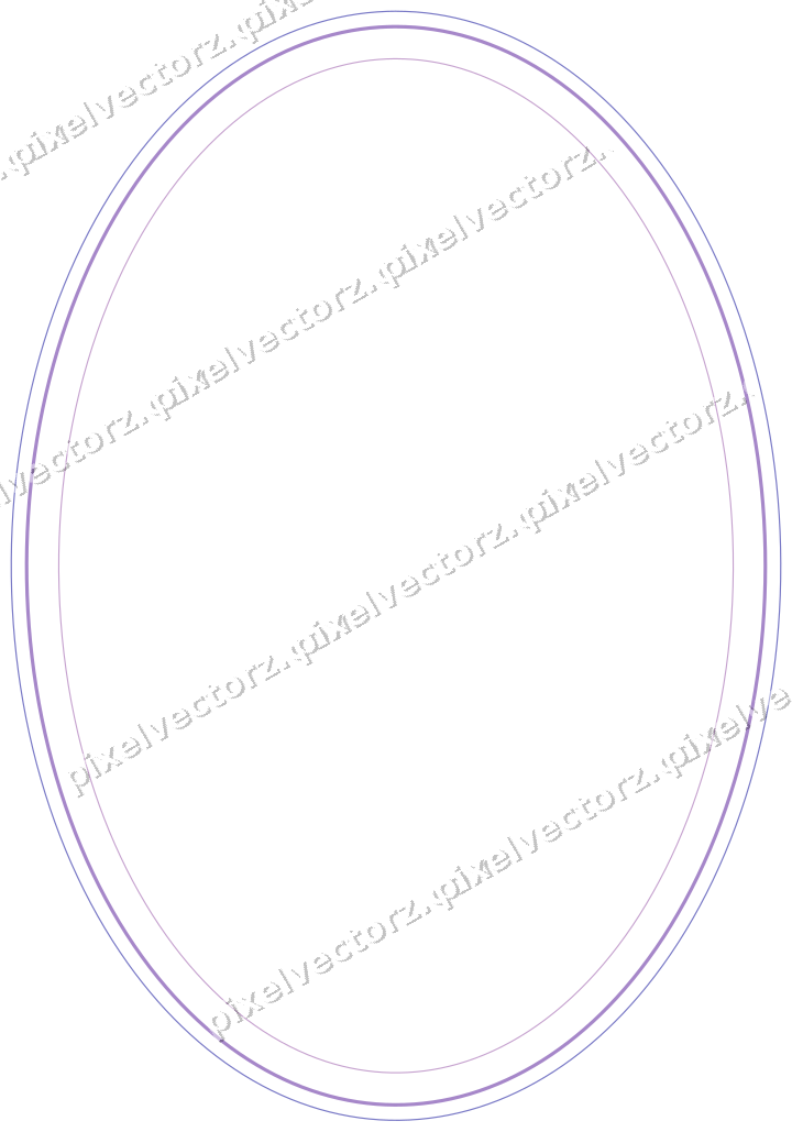 Dekorativer Zierrahmen in Violett und Blau mit Oval