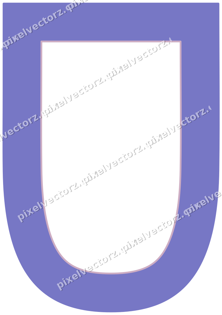 Dekorativer Zierrahmen in Violett und Blau mit Wappen und Volles Band