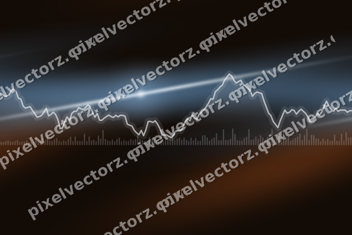 Nahtloser Neon Diagramm Hintergrund in Blau und Orange