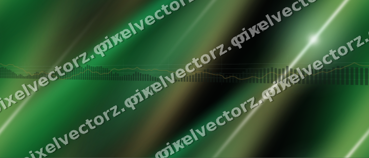 Nahtloser Neon Diagramm Hintergrund in Grün und Bernstein
